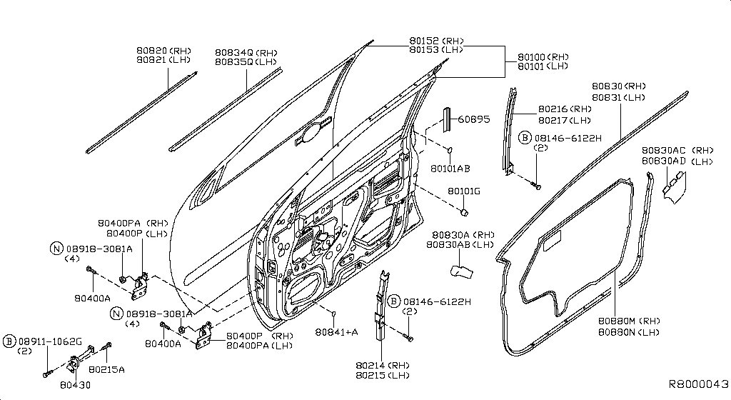 Front Door Panel Fitting
