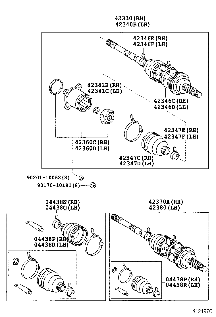 Rear Axle Shaft Hub