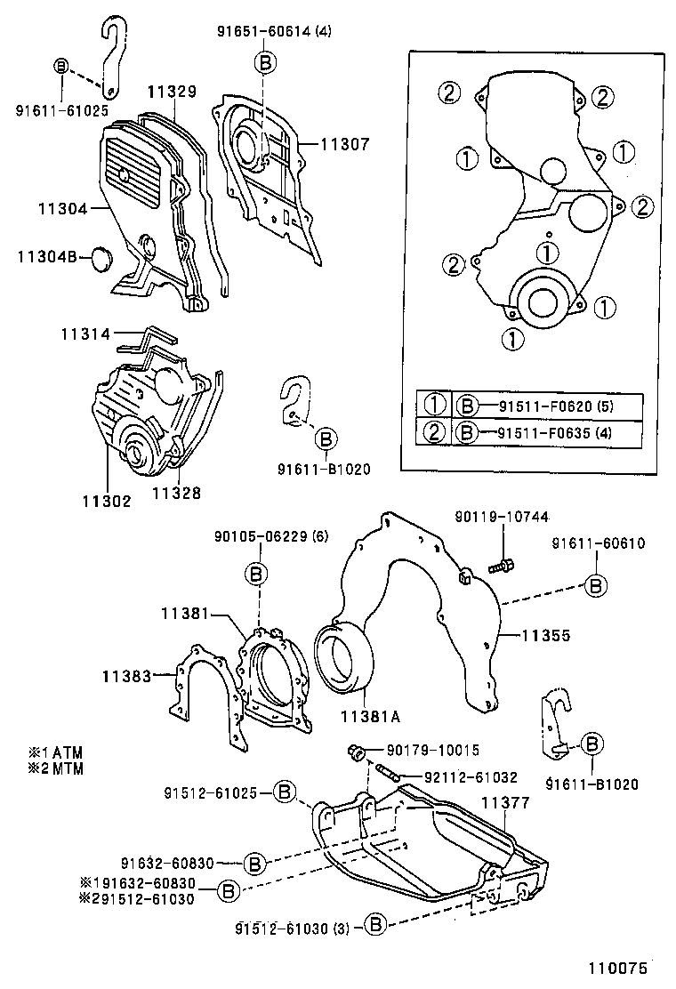 Timing Gear Cover & Rear End Plate