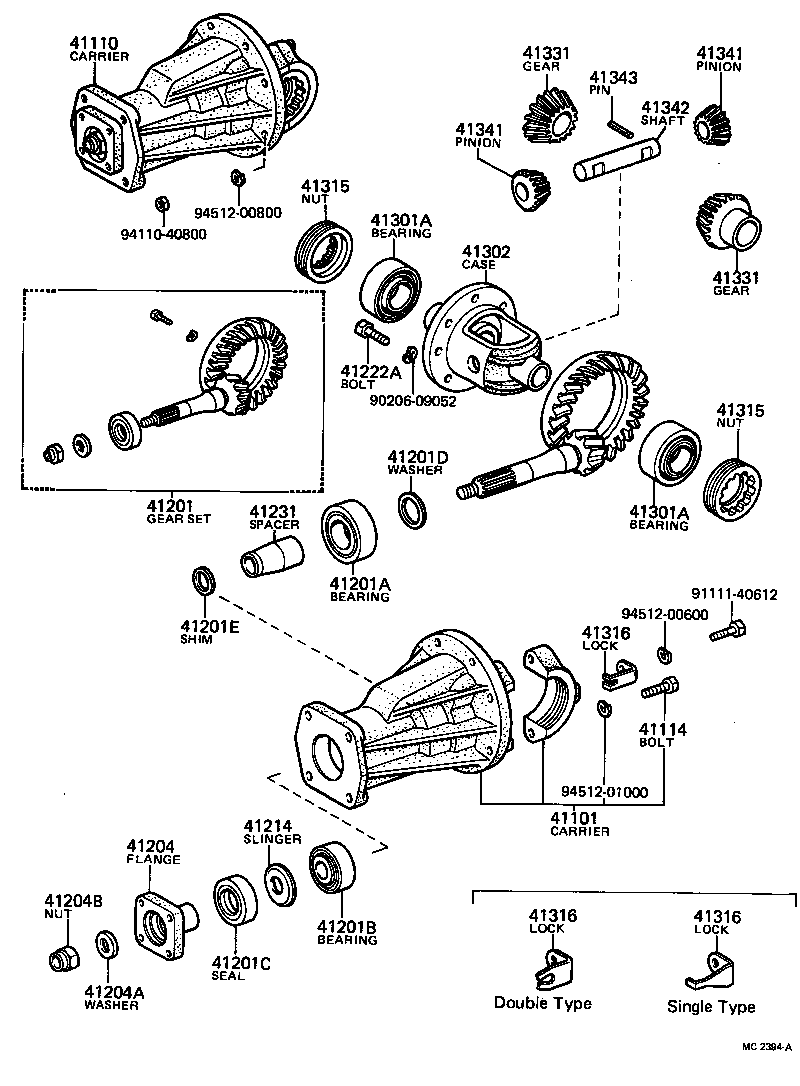 Rear Axle Housing Differential