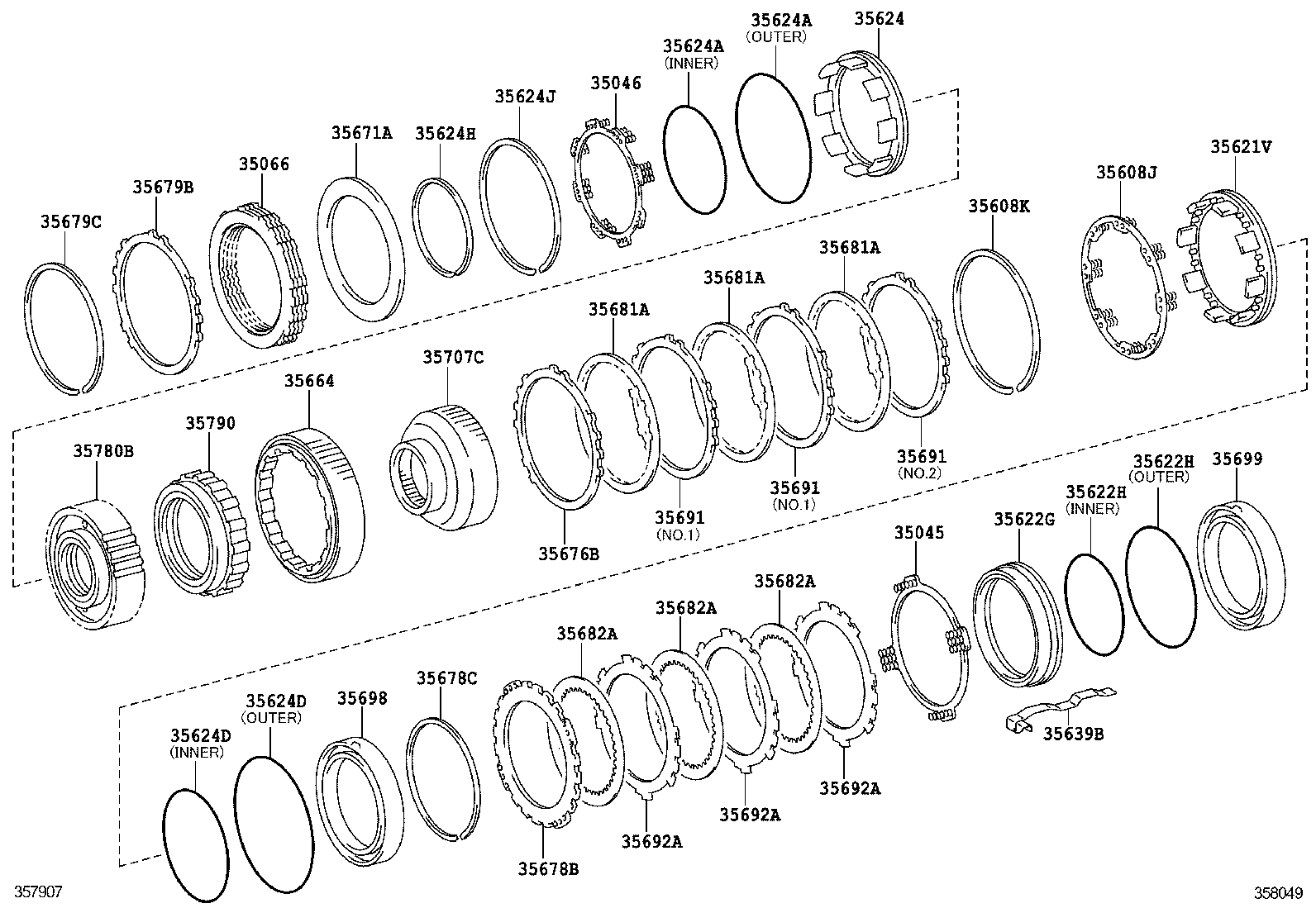 Center Support Planetary Sun Gear