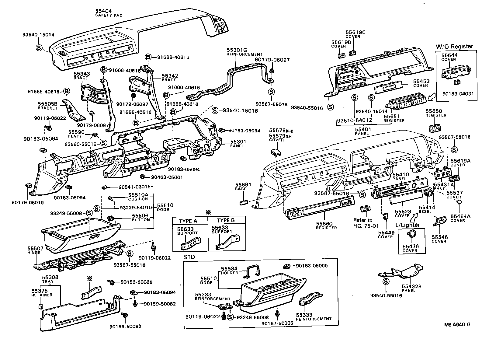 Instrument Panel Glove Compartment