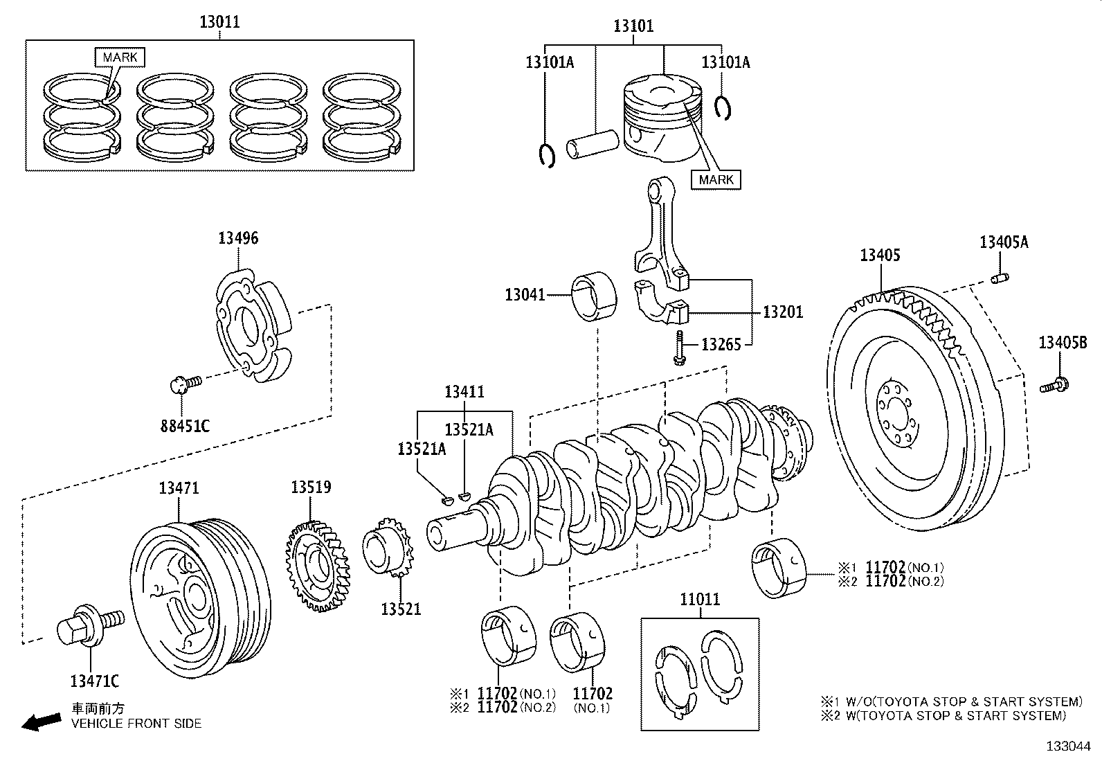 じゅじゅ様 確認用-1 16点(7月24日)／EN-1336～EN-1351 13521-0E010 Gear Or Sprocket, Crankshaft Timing Toyota