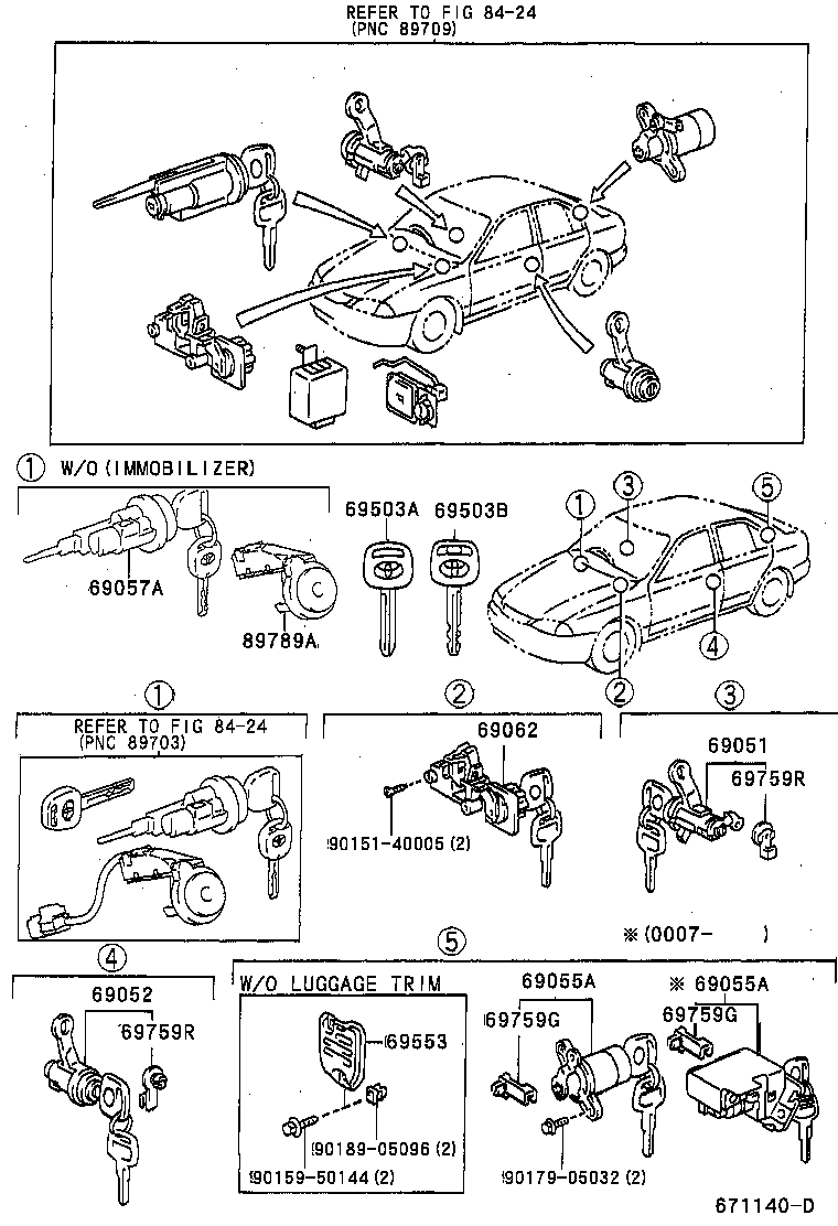 Juego de cilindro de cerradura