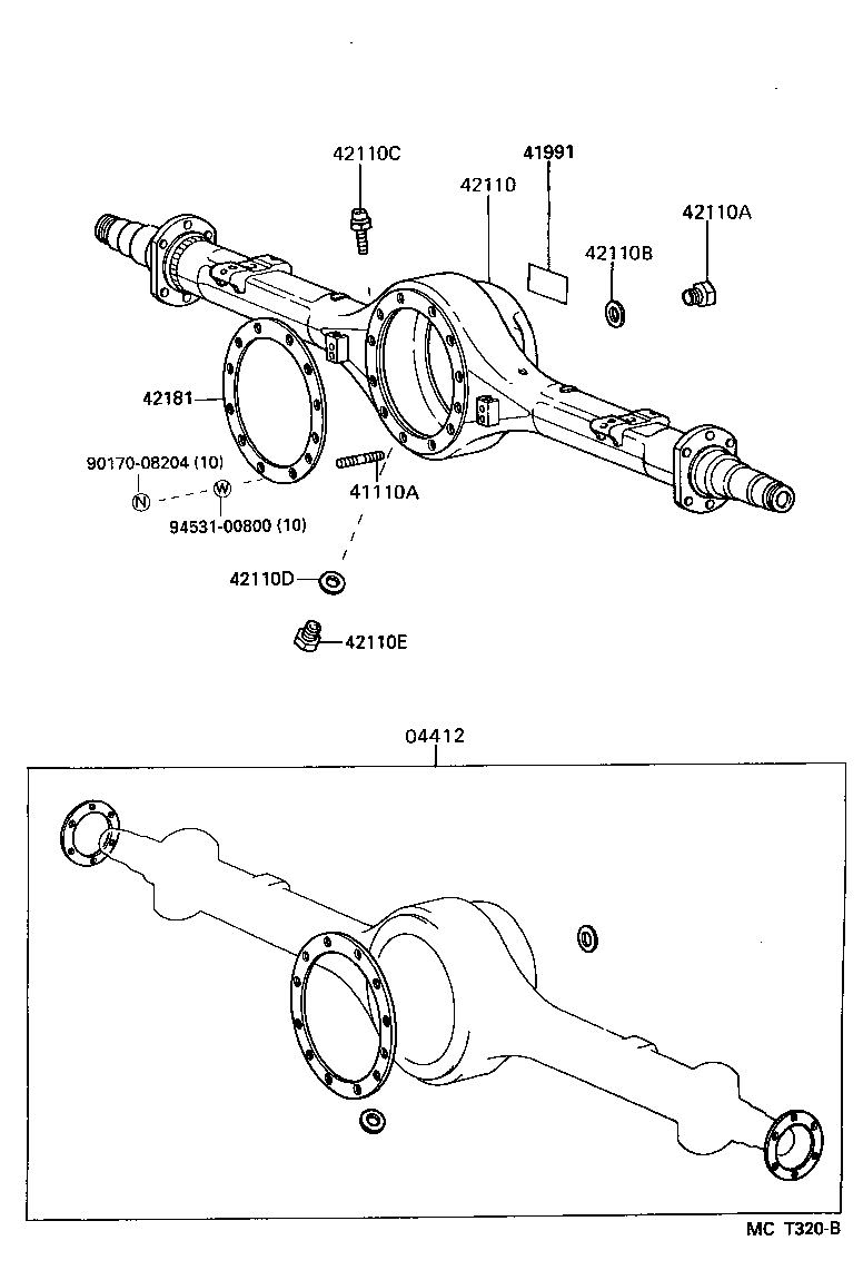 Rear Axle Housing Differential