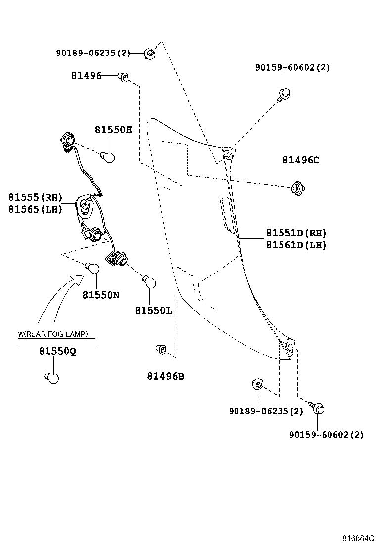 Lámpara combinada trasera