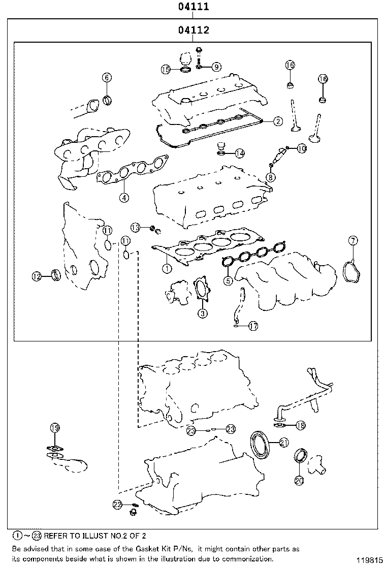 Engine Overhaul Gasket Kit