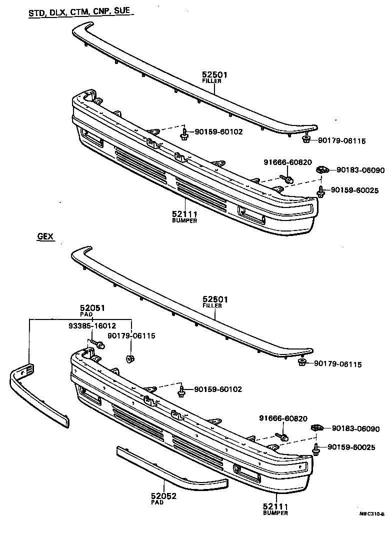 Front Bumper Bumper Stay