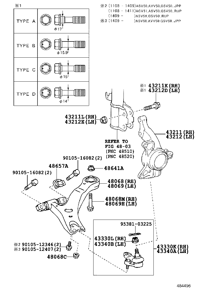 Front Axle Arm Steering Knuckle