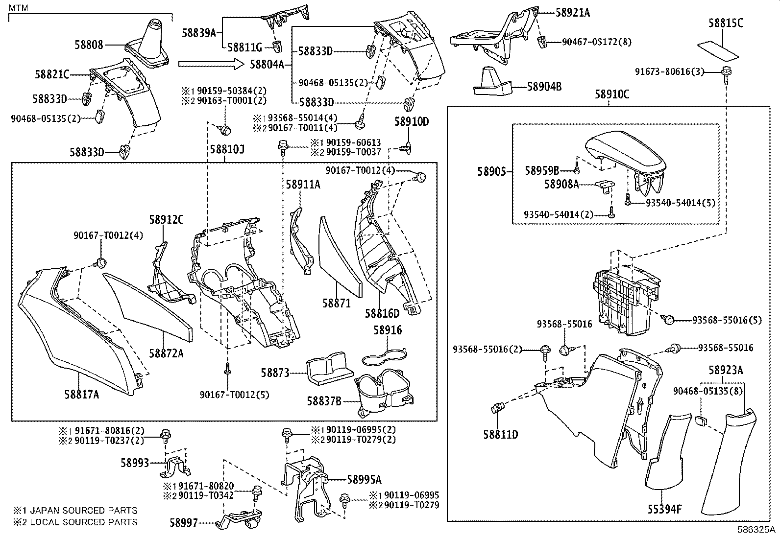 Console Box & Bracket