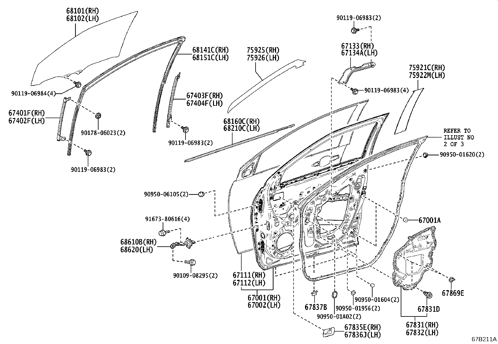 75921-52170 Tape, Black Out, No.1 Rh Toyota | YoshiParts 