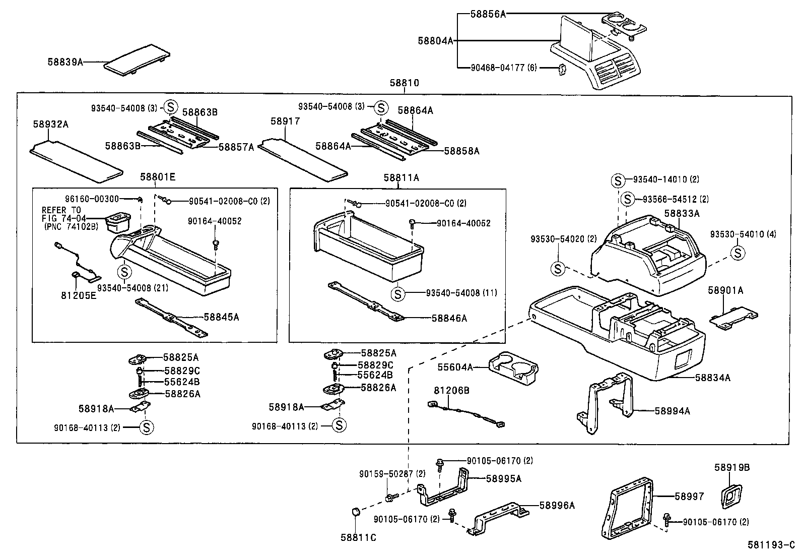 Console Box & Bracket