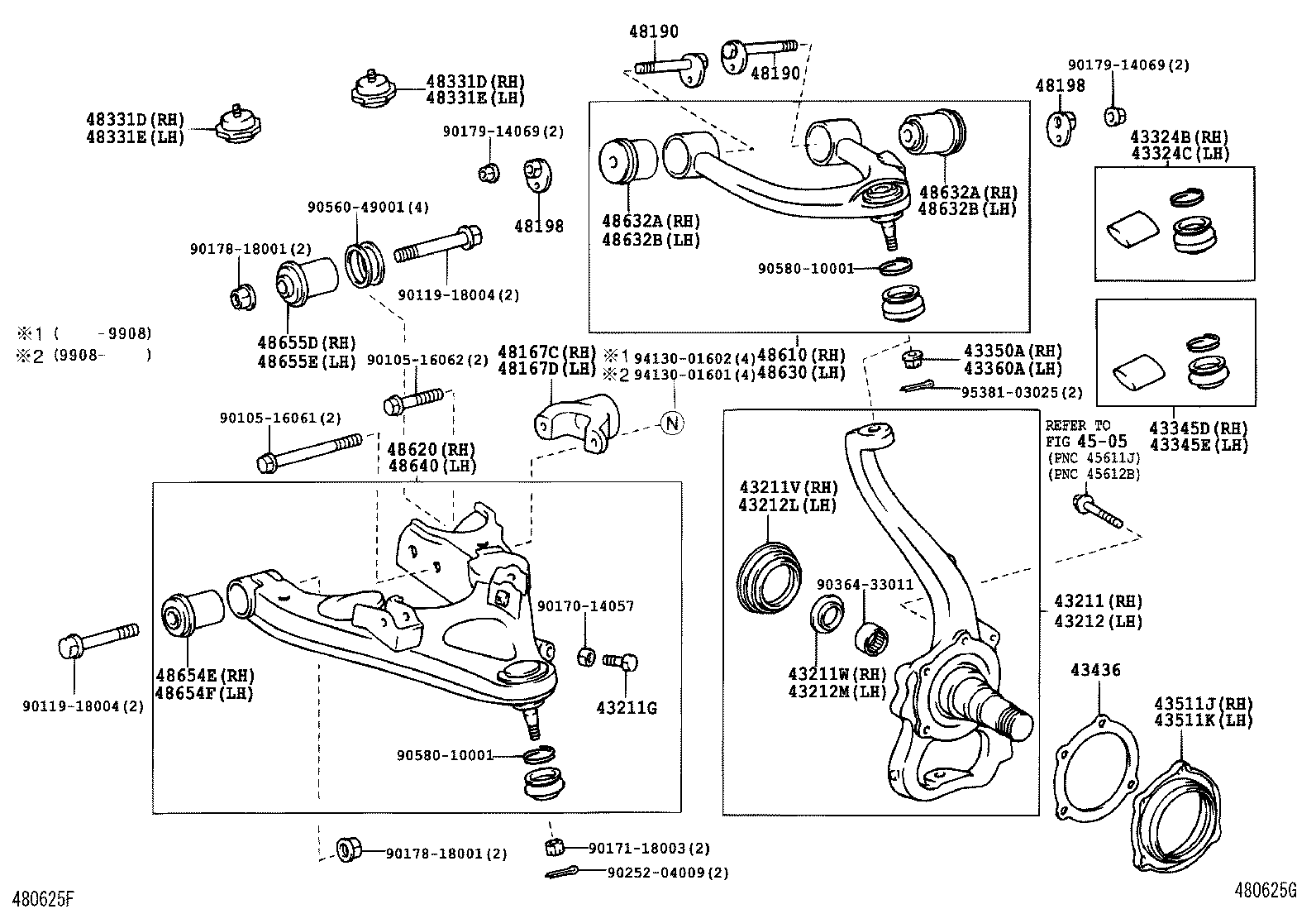 Front Axle Arm Steering Knuckle