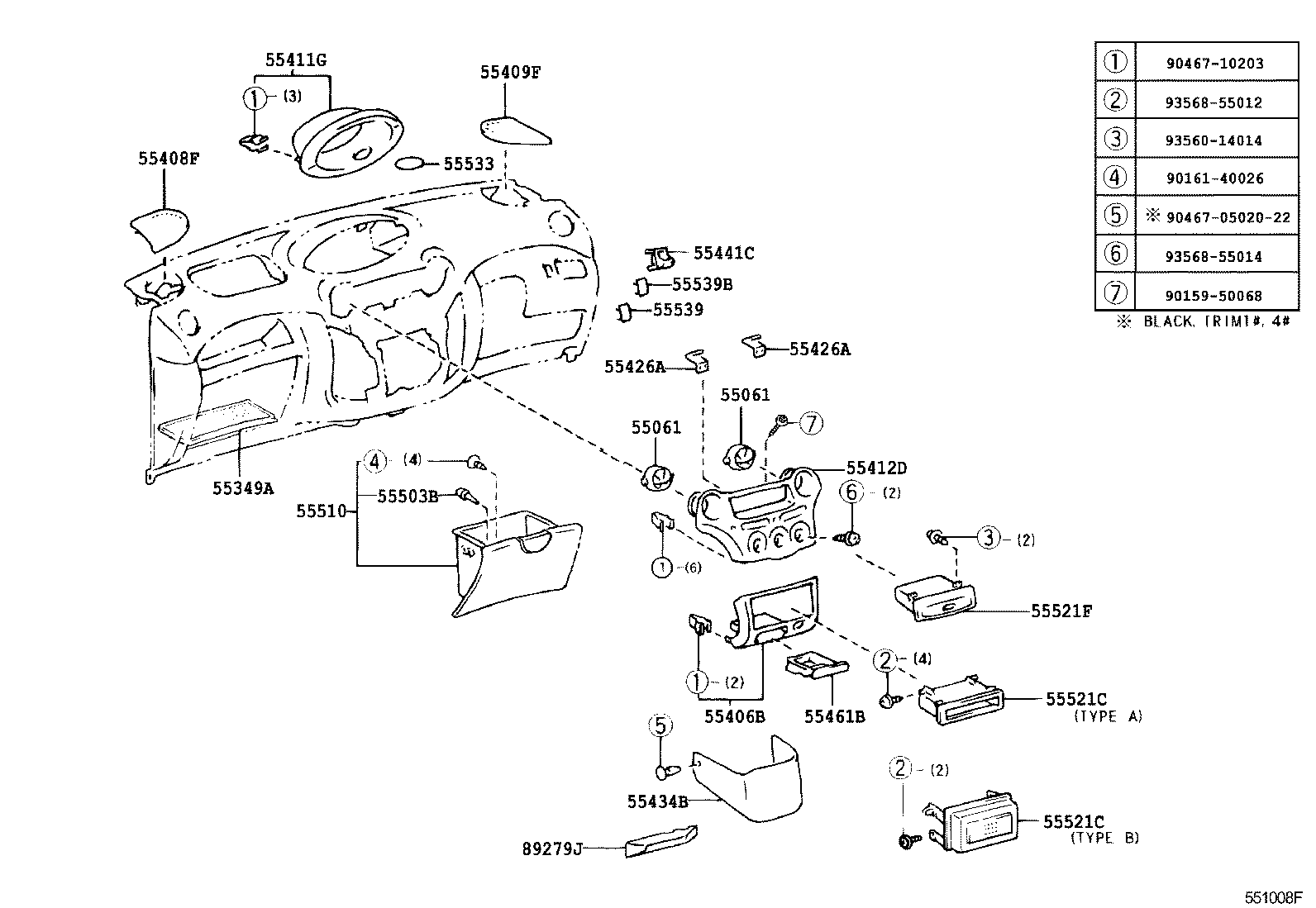 Instrument Panel Glove Compartment