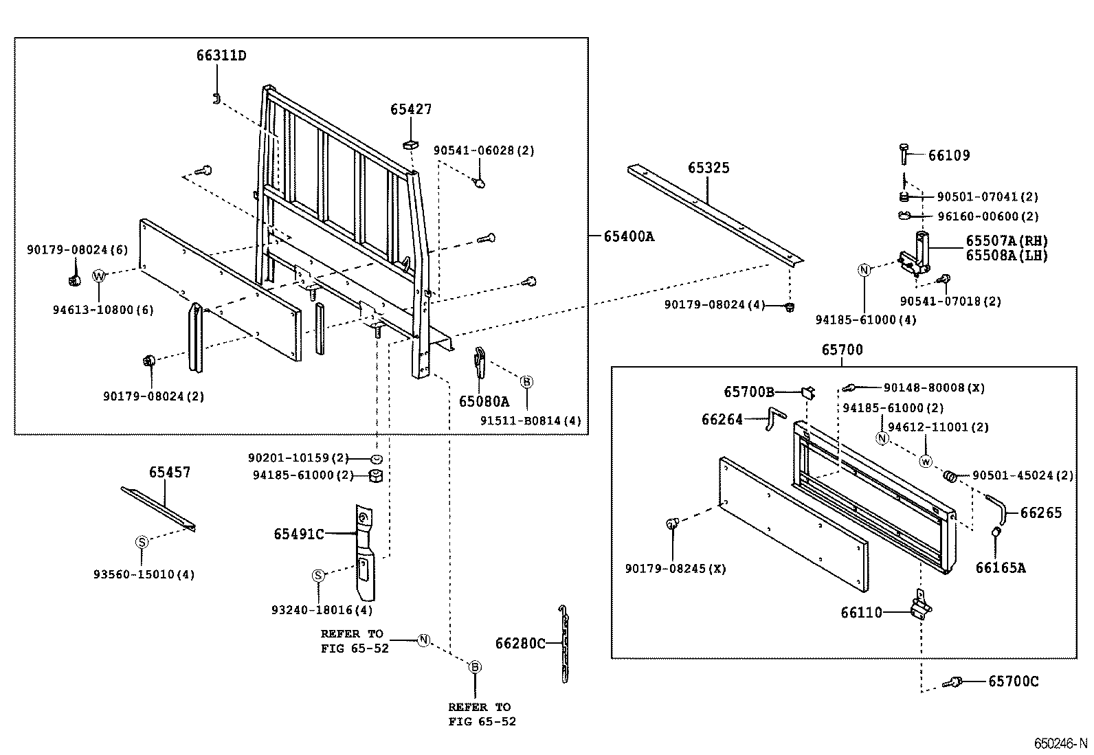 Rear Body Guard Frame Tail Gate