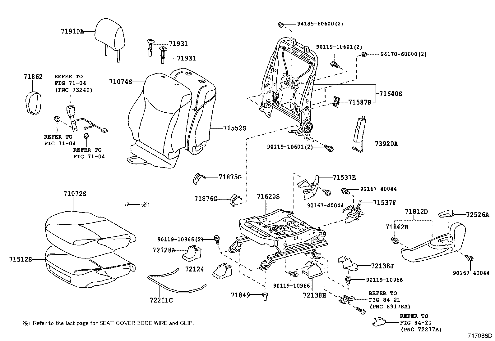 Asiento delantero y riel del asiento