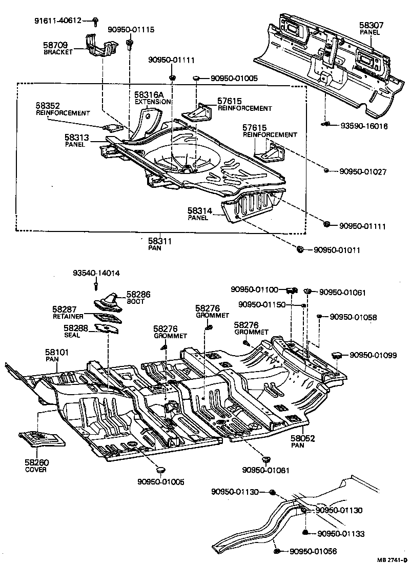 Floor Pan & Lower Back Panel