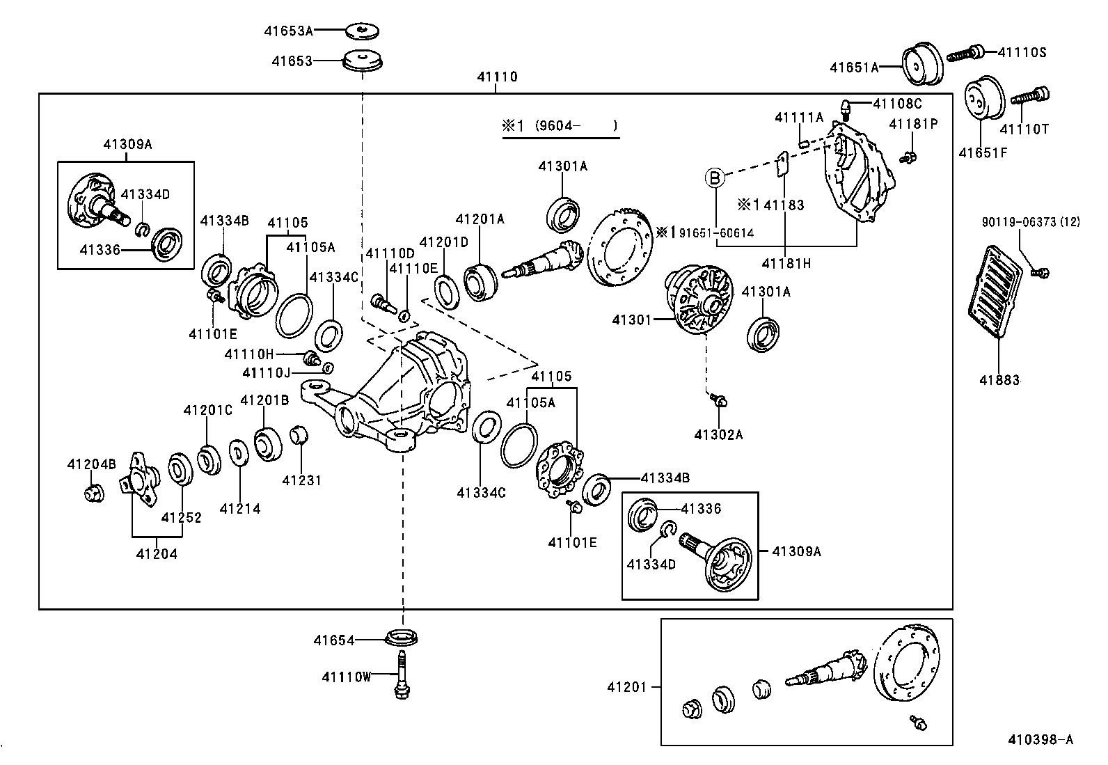 Rear Axle Housing Differential