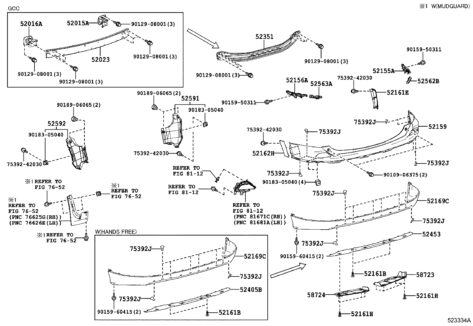 Rear Bumper & Bumper Stay