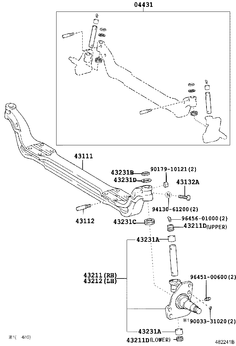 Front Axle Arm Steering Knuckle