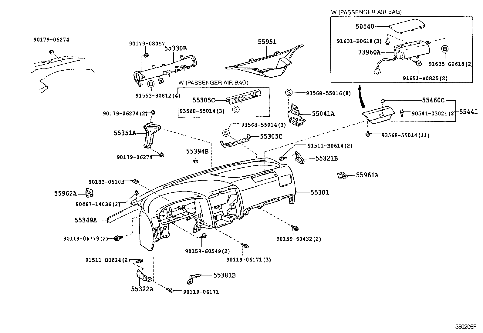Instrument Panel Glove Compartment