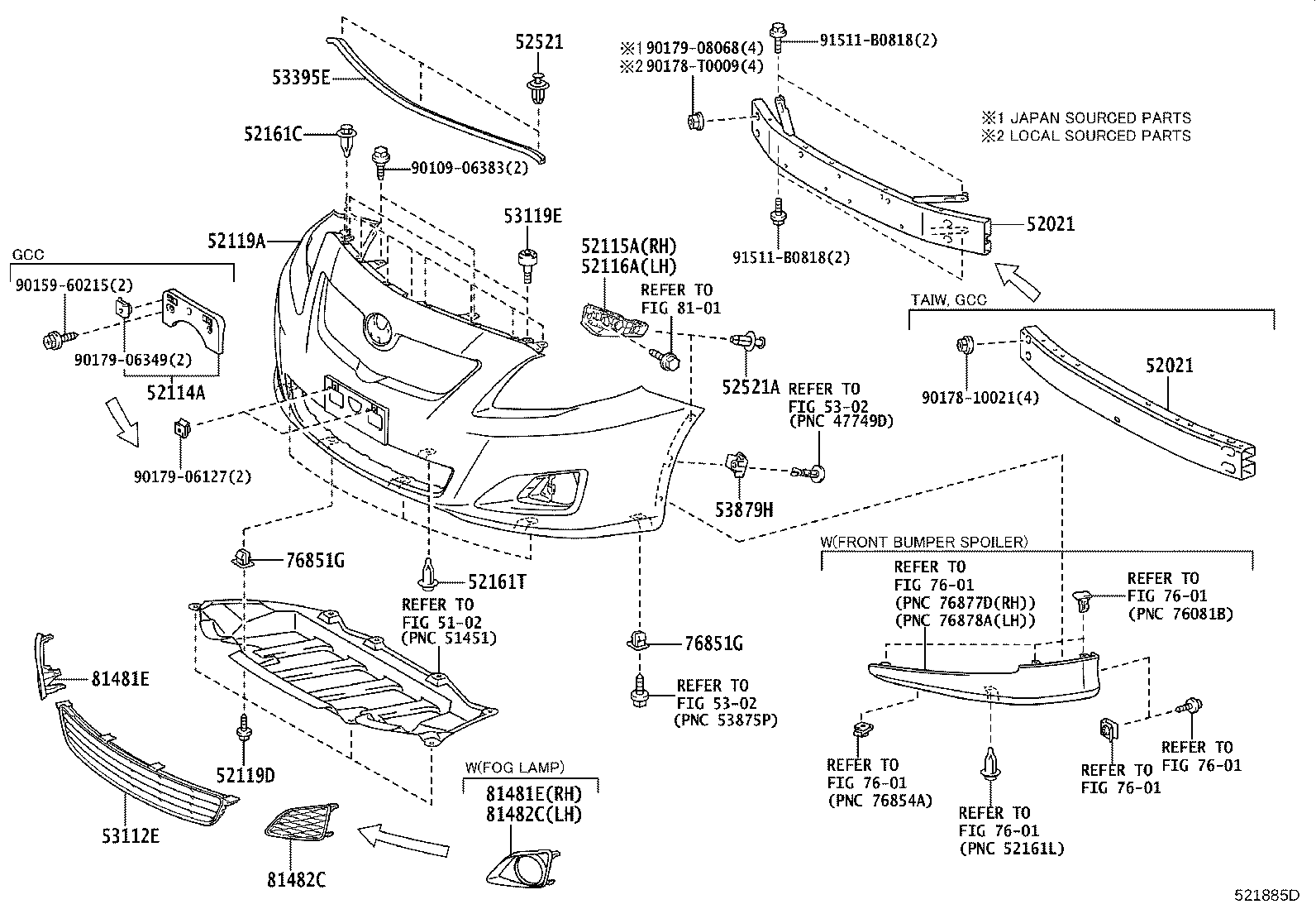 Front Bumper Bumper Stay
