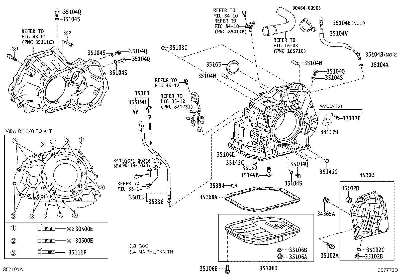 Transmission Case & Oil Pan