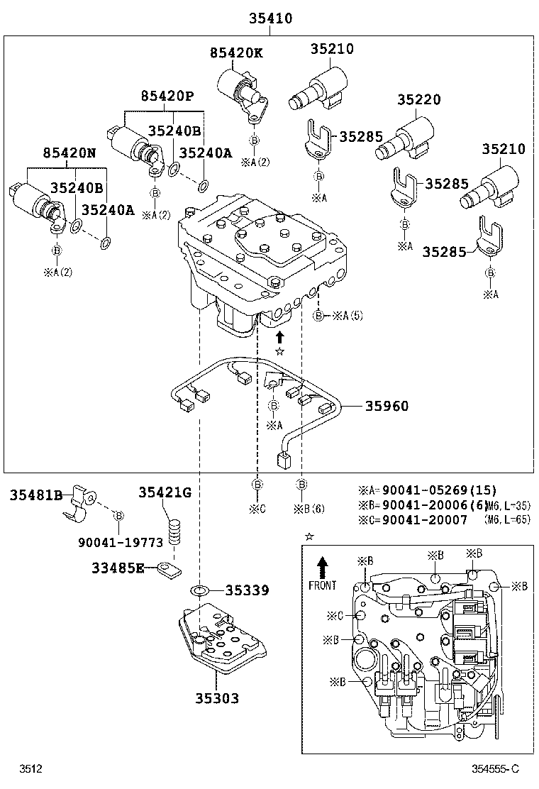 Valve Body Oil Strainer