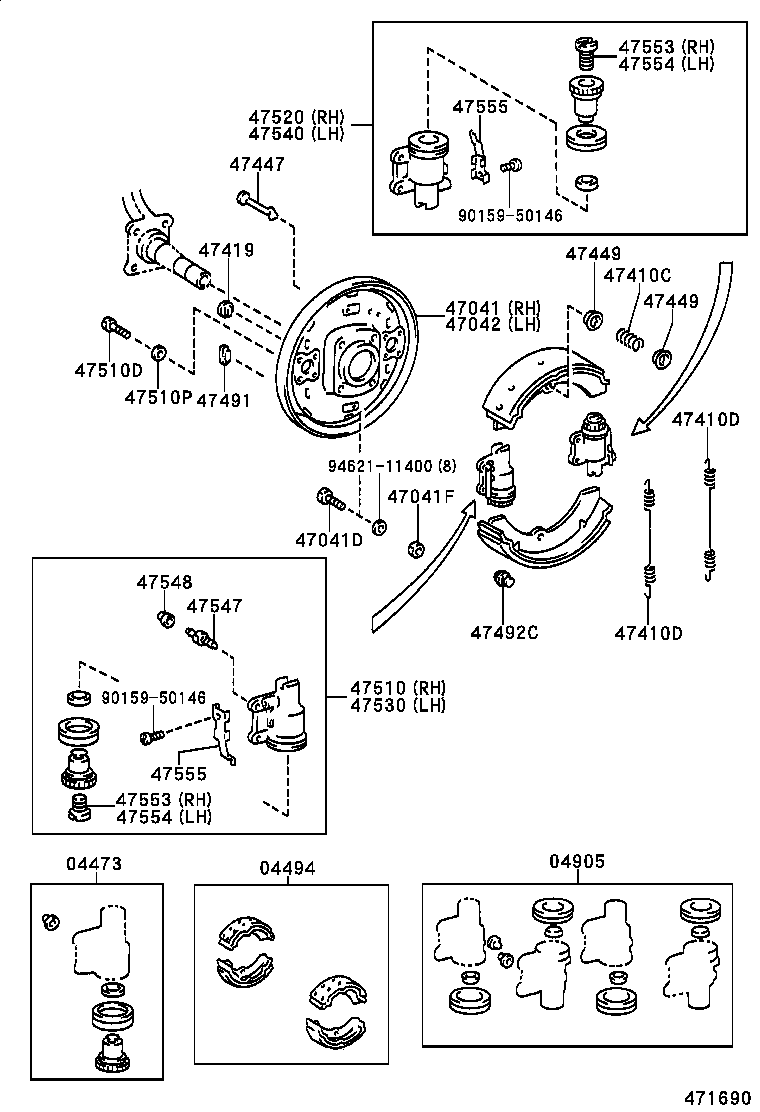 Front Drum Brake Wheel Cylinder