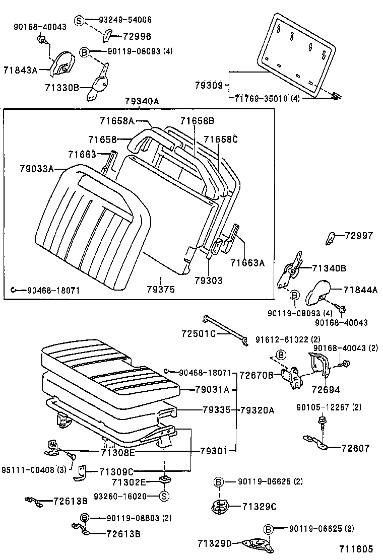 Asiento y pista del asiento