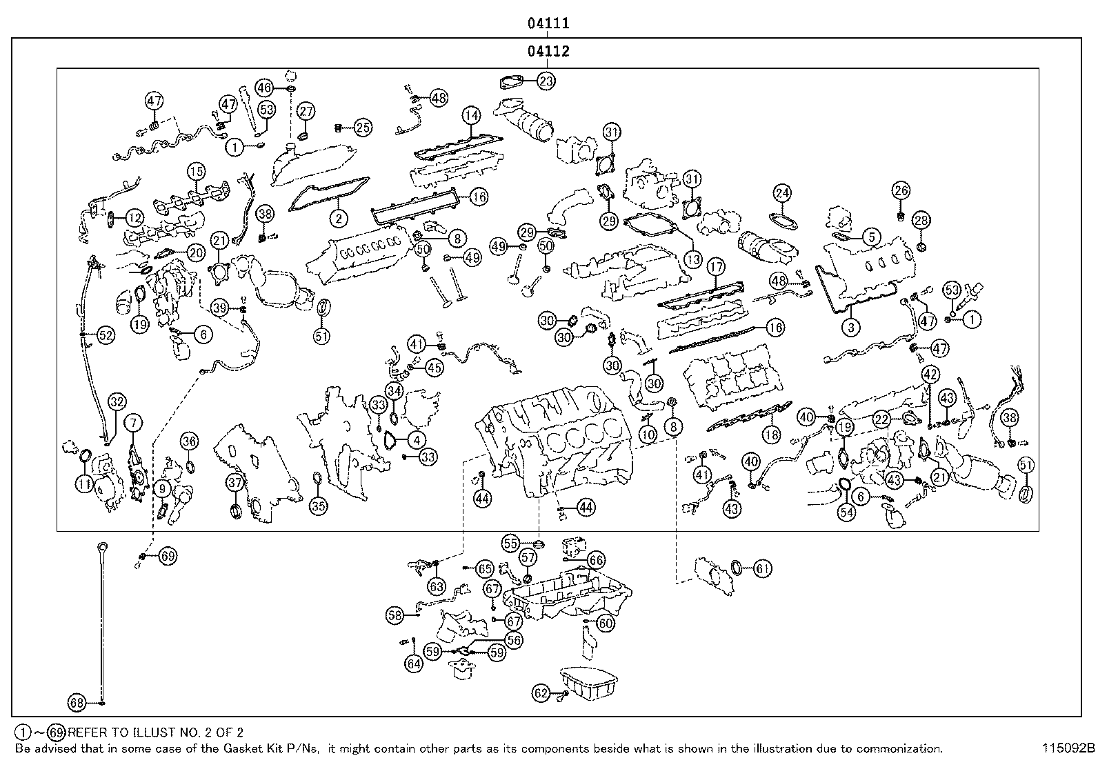 Engine Overhaul Gasket Kit