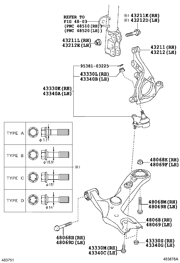 Front Axle Arm Steering Knuckle