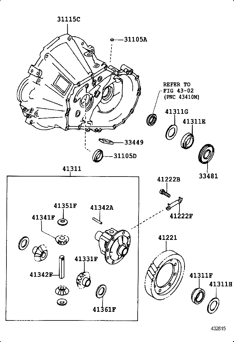 Front Axle Housing & Differential