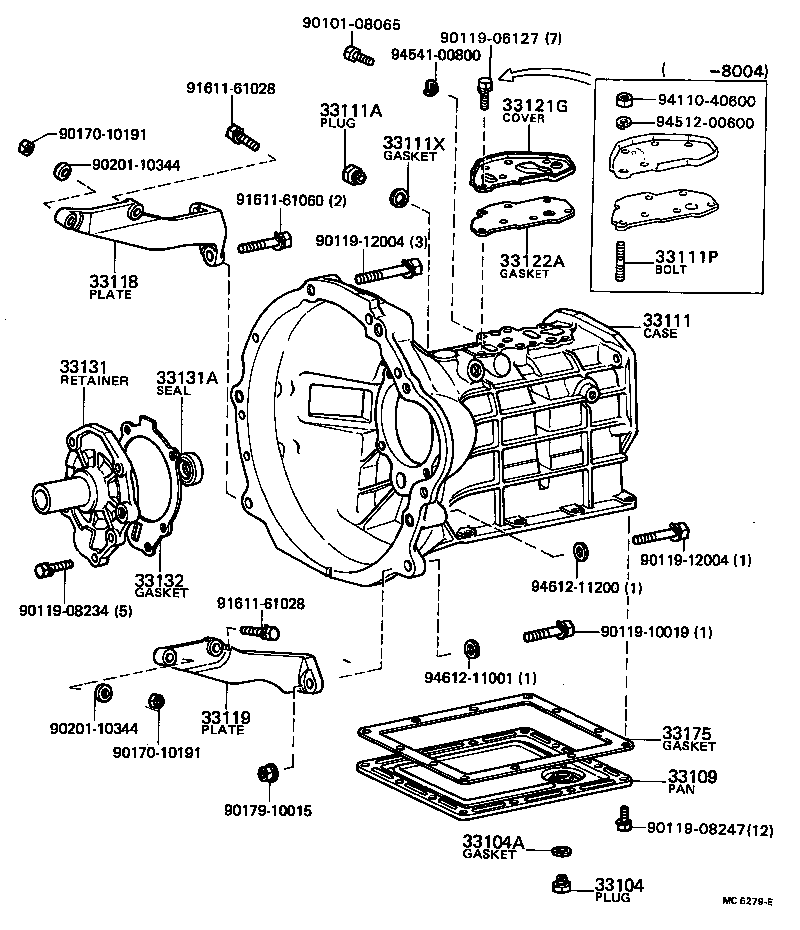 Clutch Housing + Transmission Case