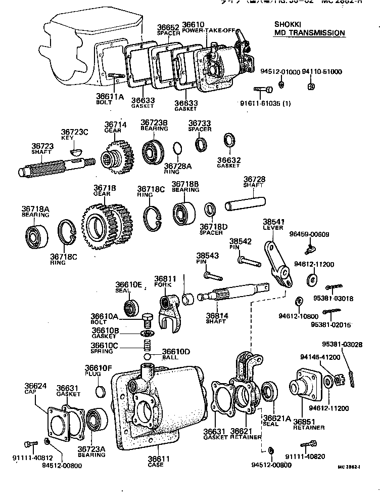 Power Takeoff Case Gear