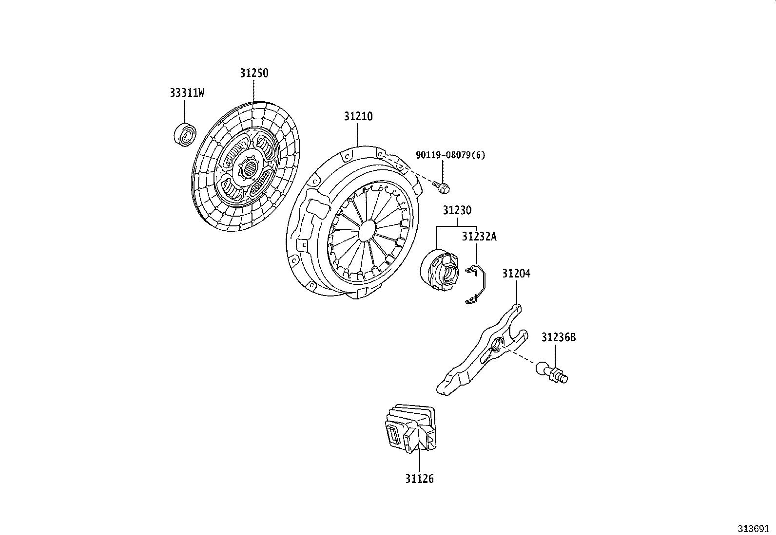 Clutch & Release Fork