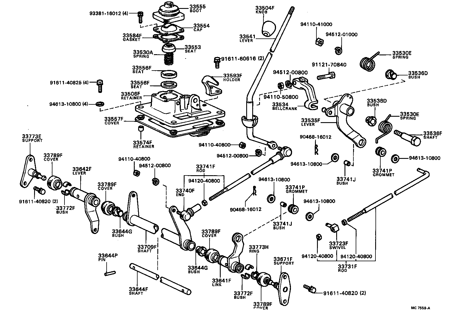 Shift Lever & Retainer