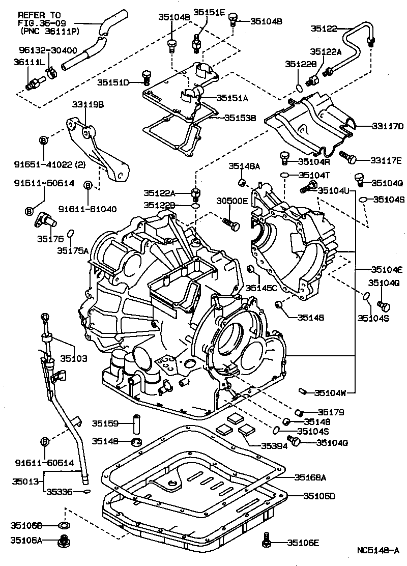 Transmission Case & Oil Pan