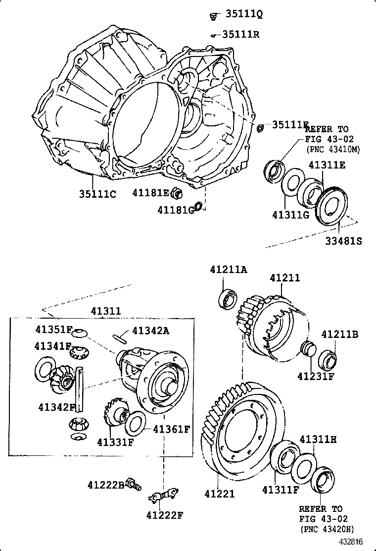 Front Axle Housing & Differential