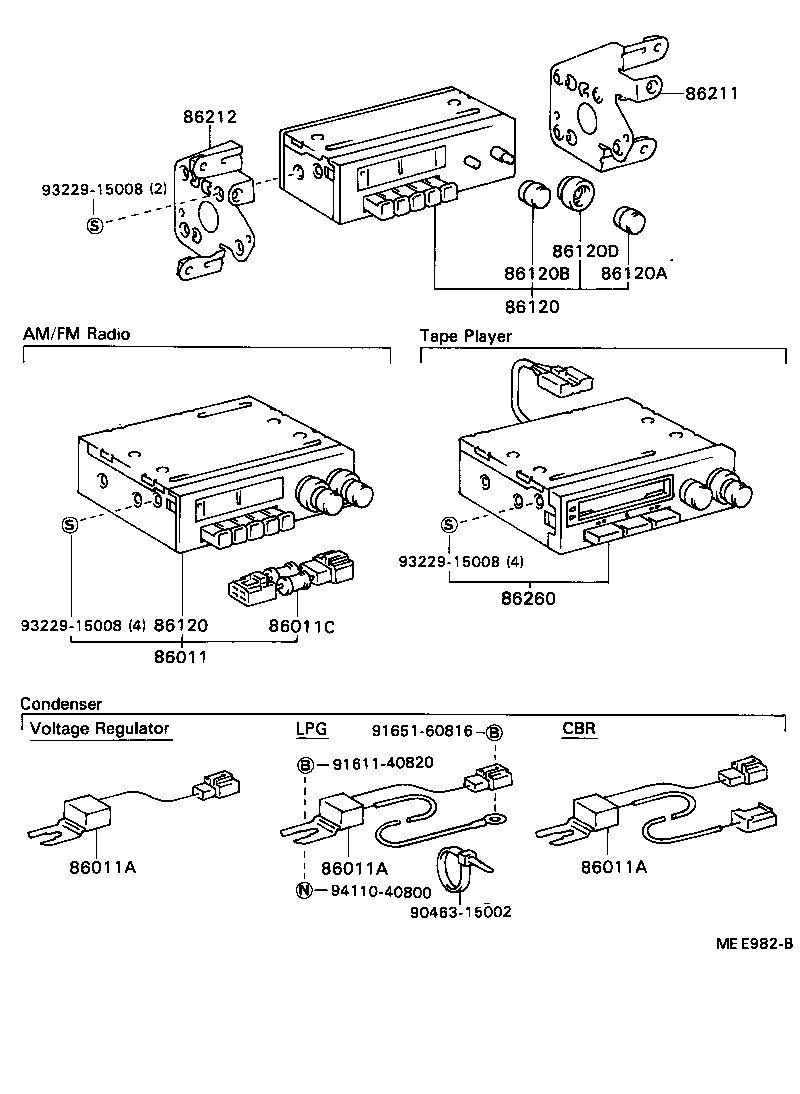 Radio Receiver & Amplifier & Condenser