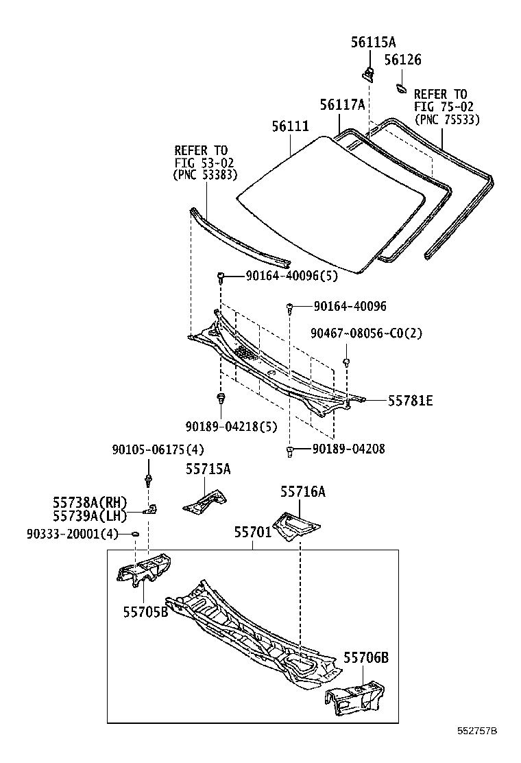 Cowl Panel & Windshield Glass