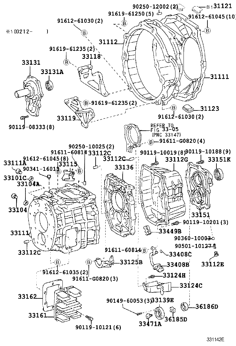 Clutch Housing + Transmission Case