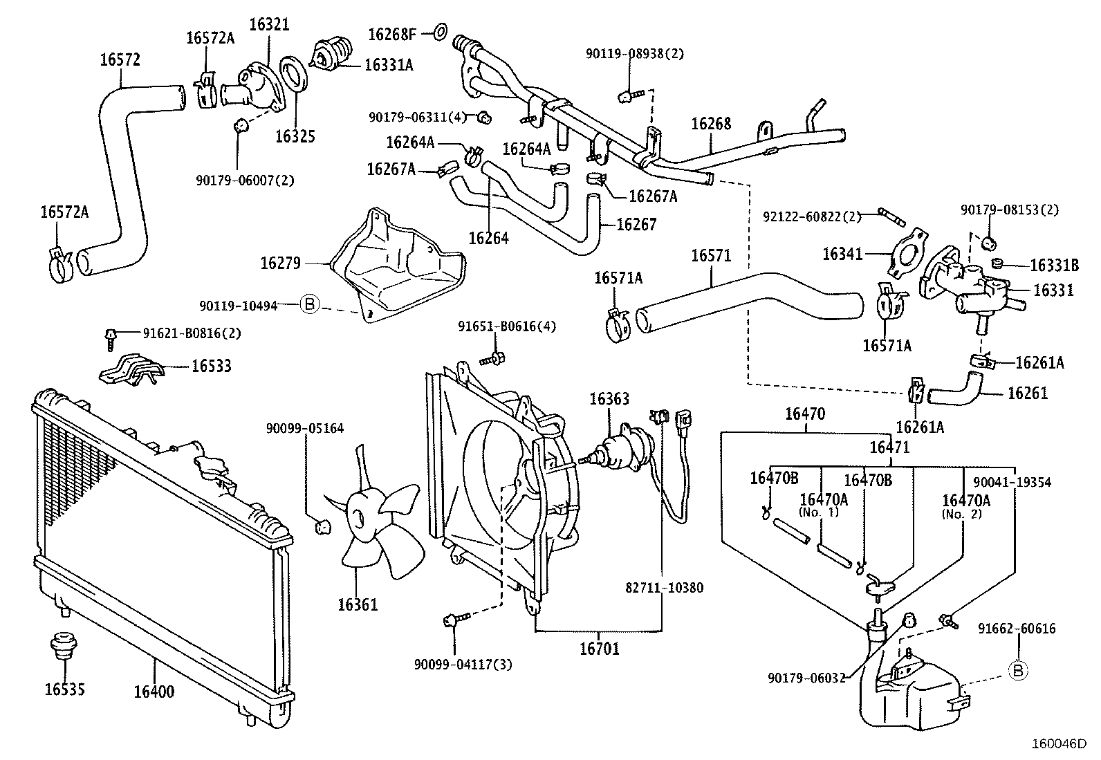 Radiator Water Outlet