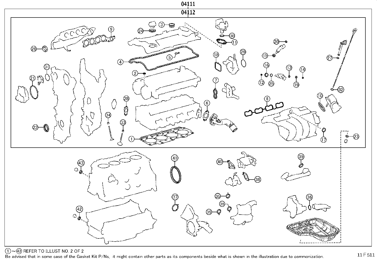 Engine Overhaul Gasket Kit