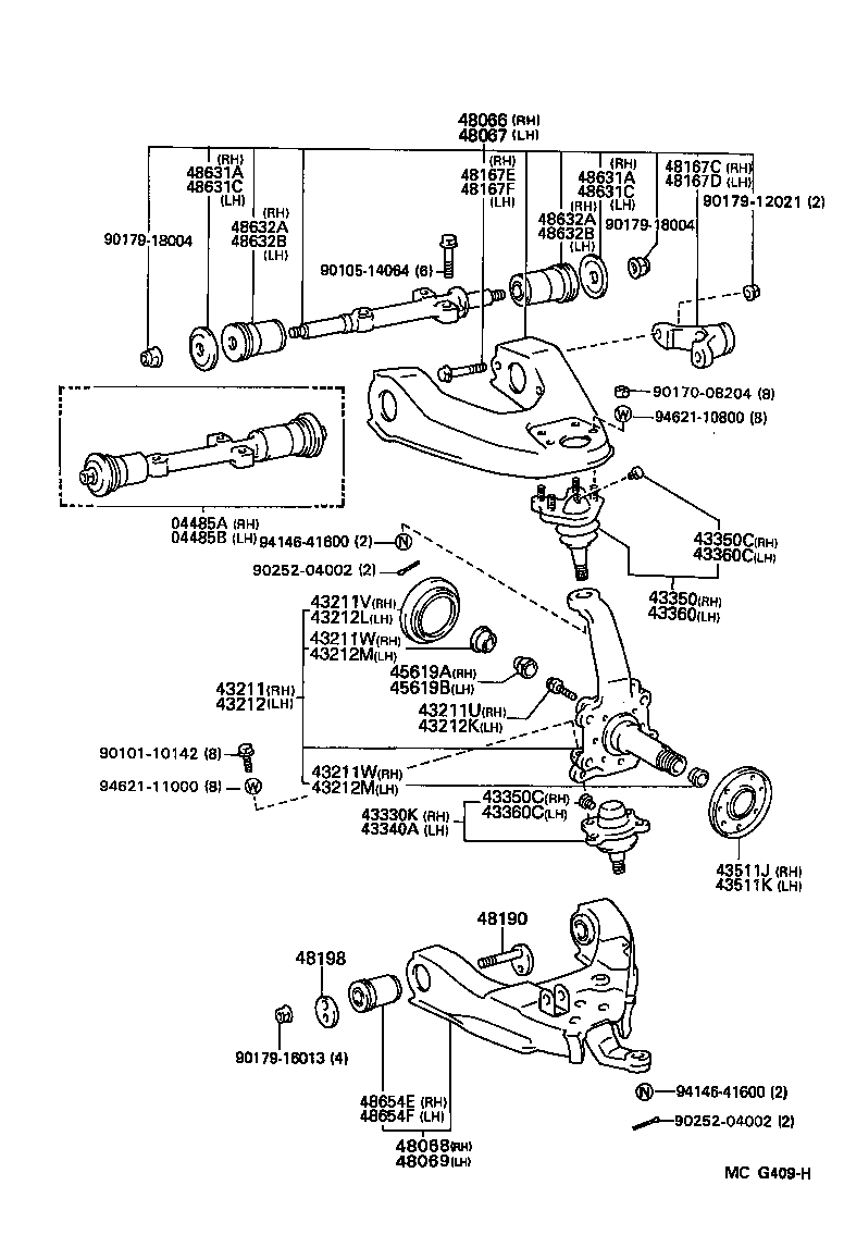 Front Axle Arm Steering Knuckle