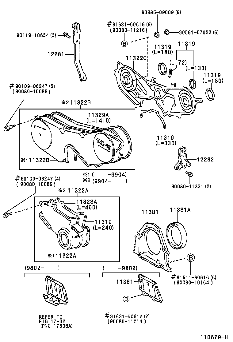 Timing Gear Cover & Rear End Plate