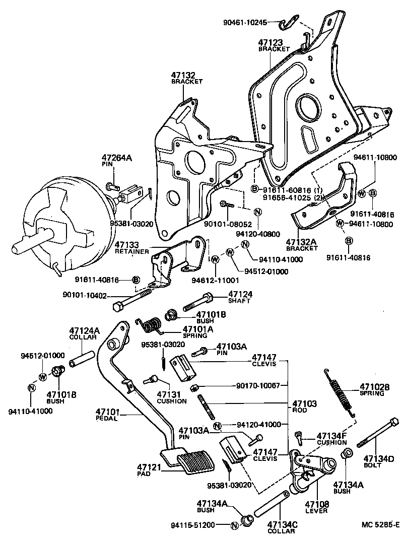 Brake Pedal & Bracket