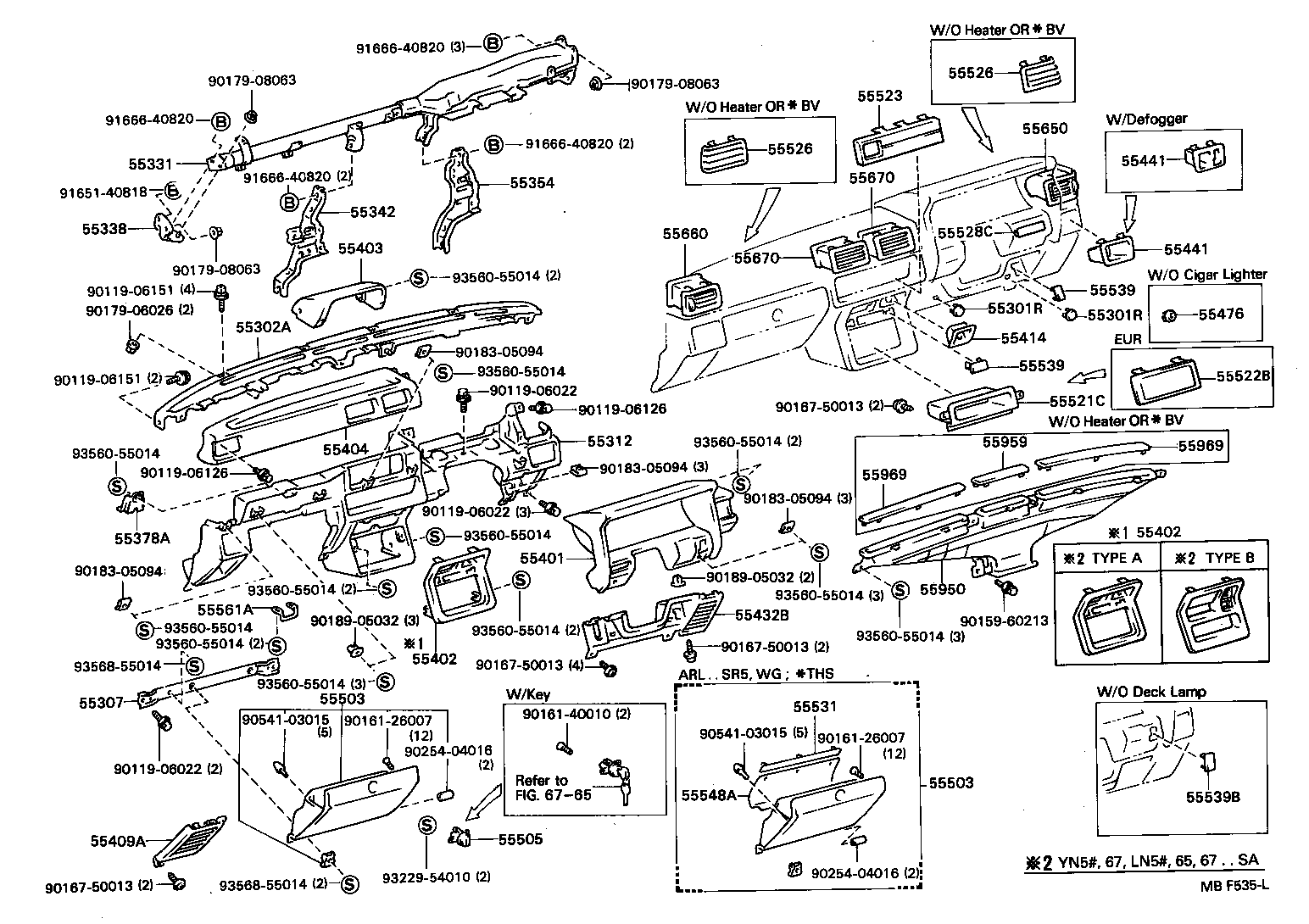 Instrument Panel Glove Compartment
