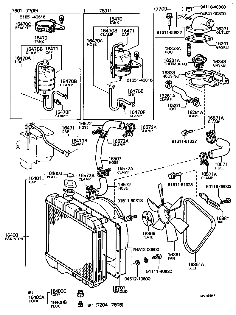 Radiator Water Outlet