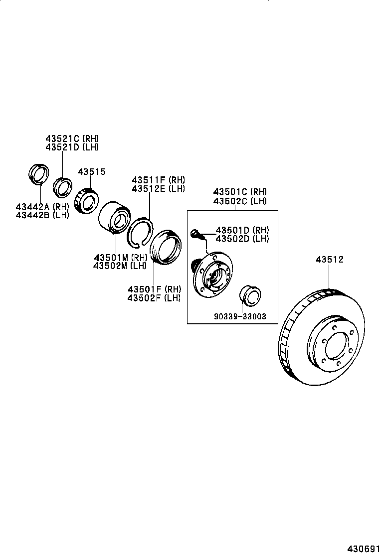 Front Axle Hub